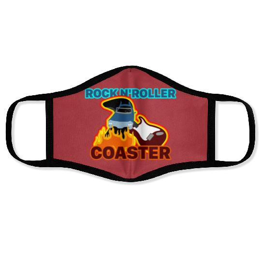Rock 'n' Roller Coaster (with text) - Disneyland - Face Masks