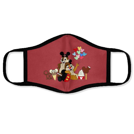 Disney Family Face Masks | Disney Sibling Face Masks | Chip and Dale Snacks Face Masks