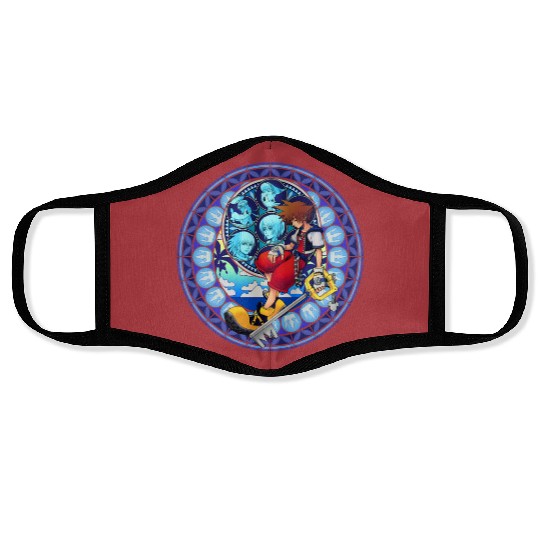 Disney Kingdom Hearts Sora Stained Glass Face Masks
