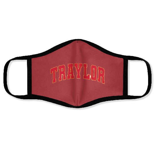 Discover TRAYLOR Travis Kelce Taylor Unisex Face Masks