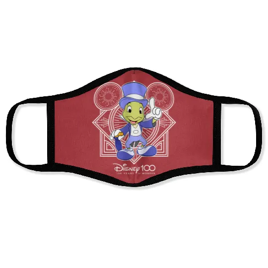 Disney Jiminy Cricket Portrait Disney 100 Years of Wonder Face Masks