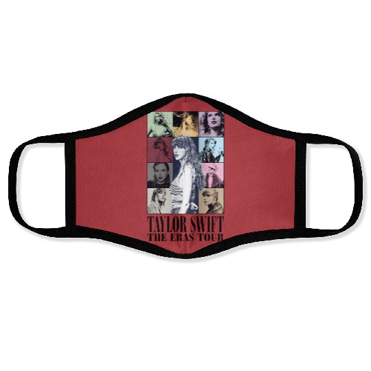 Discover Vintage Taylor The Eras Tour Face Masks, Taylor version Merch Face Masks, Vintage