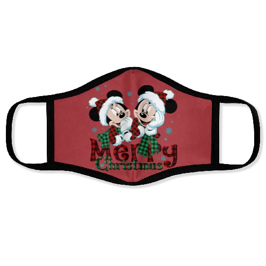 Discover Disney Mickey and Minnie Mouse Christmas Face Masks