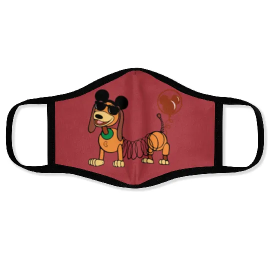 Toy Story Slinky Dog Face Masks, Disney Toy Story Face Masks, Mickey Ears Slinky Dog