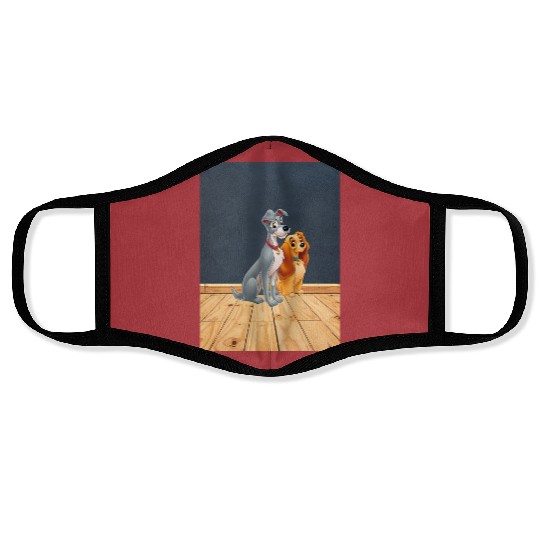 Lady and the Tramp Luggage Cover, Disney Dogs Luggage Cover Face Masks