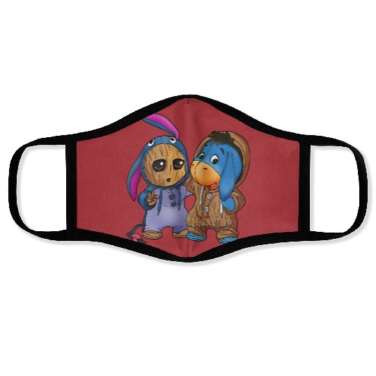 Disney Eeyore and Baby Groot Cute Friends Face Masks, Eeyore Unisex