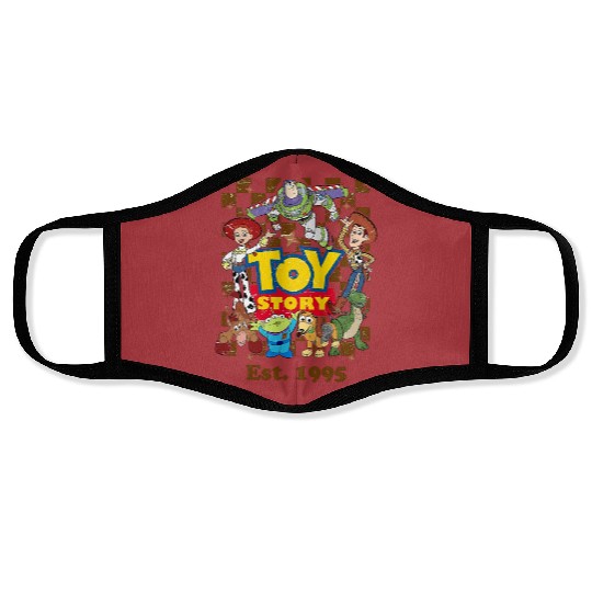 Vintage Disney Pixar Toy Story 1995 Characters Face Masks, Disneyworld Face Masks, Disneyland Face Masks
