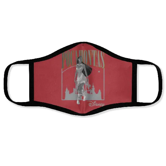Pocahontas Vintage 90s Face Masks, Disney princess Face Masks