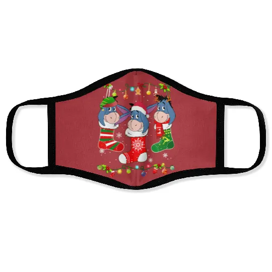 Disney Eeyore Christmas Socks Face Masks