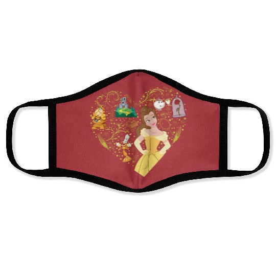 Disney Princess Belle Beauty and the Beast Face Masks