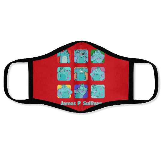 Disney Monsters Inc Sulley Moods Face Masks, James P. Sullivan Face Masks, Magic Kingdom Face Masks