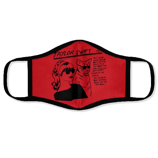 Discover Taylor Allbum 1989 Face Masks, Vintage Taylor With Cat Face Masks