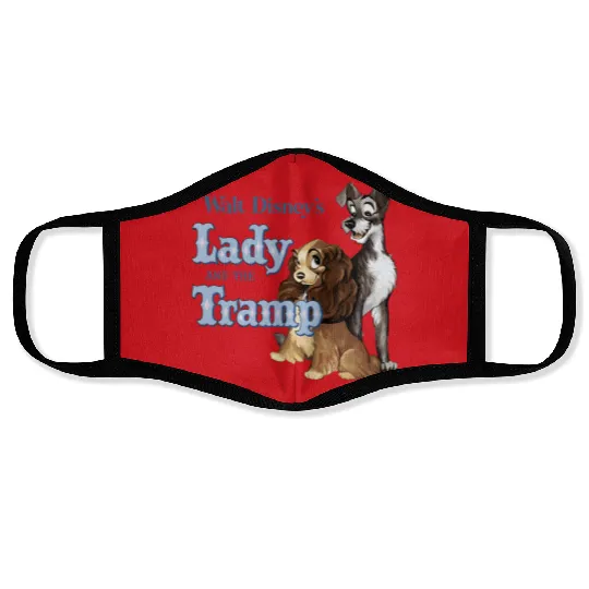Lady and the Tramp Face Masks, Disney Lady and the Tramp Retro Face Masks