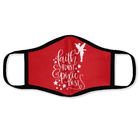 Discover Faith Trust Pixie Dust Face Masks, Disney Tinkerbell Face Masks, Star Design Face Masks, Disney Magic Dust Face Masks