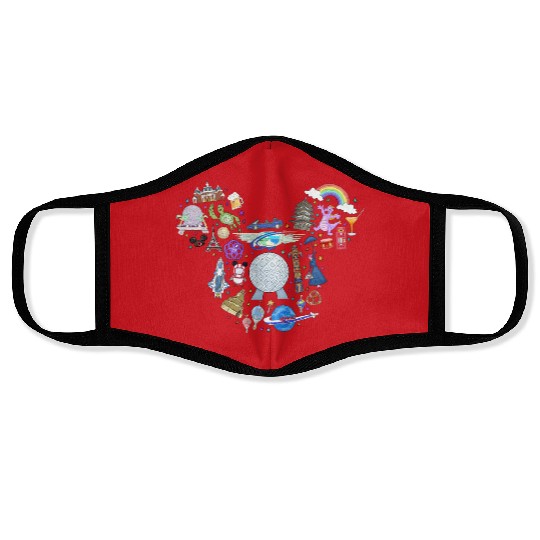 Disney Epcot Face Masks, World Traveler Face Masks, Disney Family Matching Face Masks