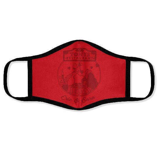 Personalized Lady and the Tramp Face Masks, Disney Couple Face Masks, Disney Valentine Face Masks, Face Masks