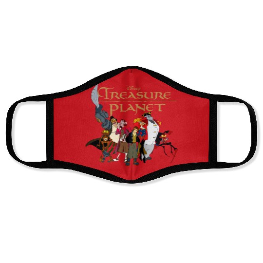 Disney Treasure Planet Logo and Characters Face Masks