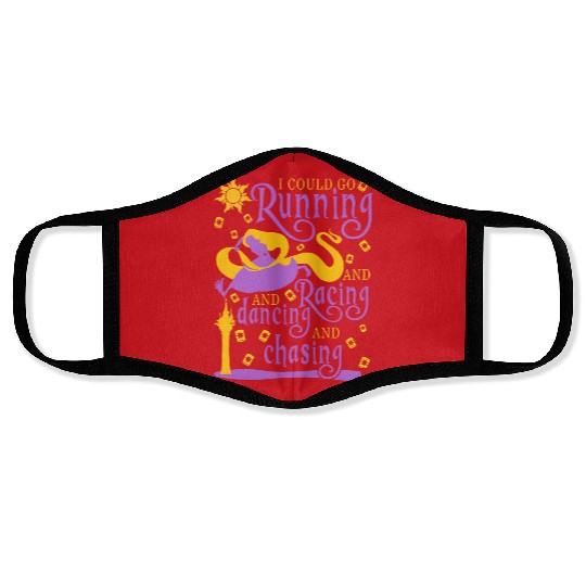 I Could Go Running and Racing Face Masks, Rapunzel Tangled Face Masks, runDisney Princess Face Masks,
