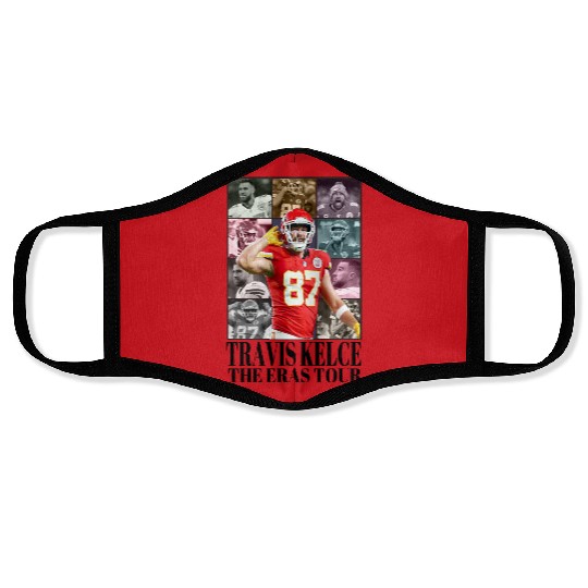 Discover Travis Kelce The Eras Tour Face Masks, Vintage Travis Kelce Face Masks, America Football
