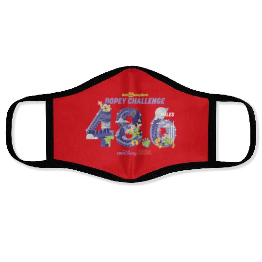 runDisney Dopey Dwarf Challenge 48.6 Miles Disney Marathon Weekend 2024 Face Masks