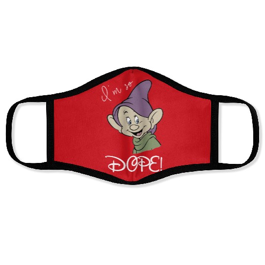 I'm So Dope Face Masks - Dopey Face Masks - Seven Dwarfs Face Masks - Snow White - Disney Face Masks
