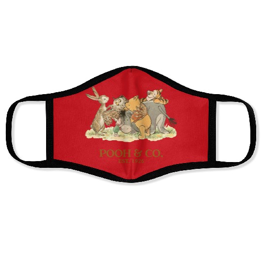 Retro Disney Pooh And Co Est 1928 Face Masks, Winnie The Pooh Face Masks