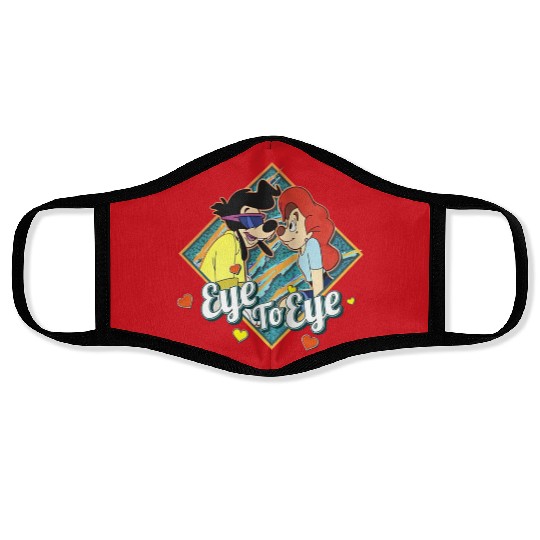 Retro 90s Disney Couples A Goofy Movie Powerline Roxanne Eye To Eye Face Masks