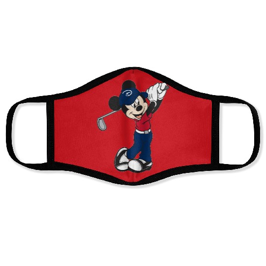 Mickey Golf Face Masks, Disney Unisex Face Masks, Disney Family Matching Face Masks