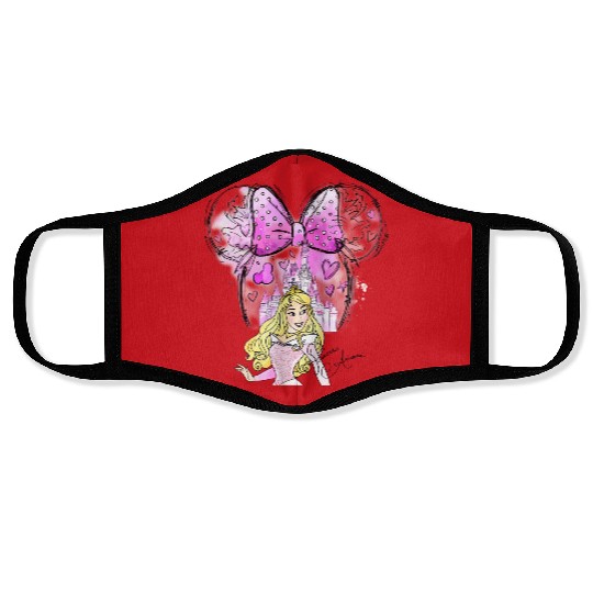 Aurora Princess Face Masks, Disney Princess Face Masks, Watercolor Disney Princess Face Masks
