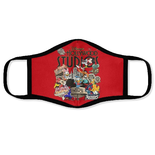 Vintage Disney Hollywood Studios 2023 Face Masks, Mickey and Friends Face Masks, Disney Family Vacation 2023 Face Masks