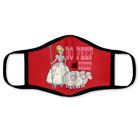 Vintage Bo Peep and Sheep Face Masks, Toy Story Bo Peep Face Masks, Disney Pixar Face Masks