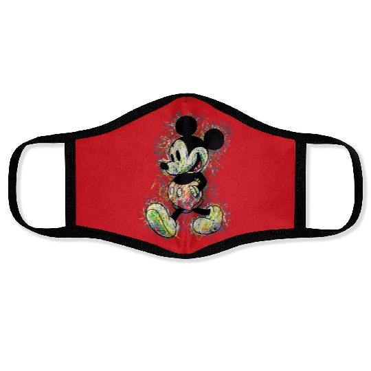 Discover Disney Mickey Mouse Tropical Mint Green Adult Mens Graphic Face Masks