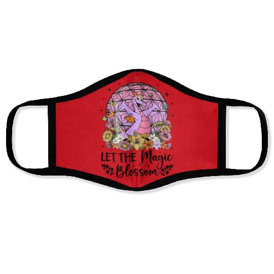 Disney Figment Dragon Face Masks, Magic Blossom Face Masks, Purple Dragon Face Masks
