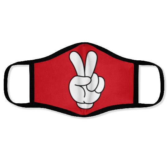 Disneyworld Face Masks, Disney Pocket Size Peace Sign Face Masks, Peace Mickey Face Masks