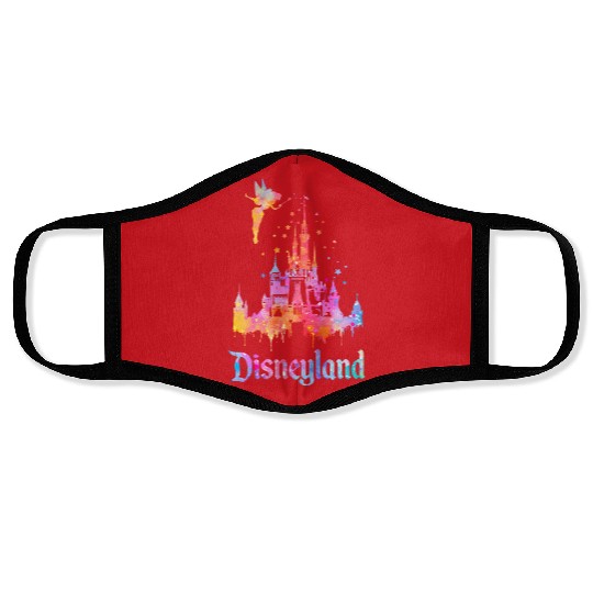 Disney Magic Kingdom Tie Dye Face Masks, Disneyland Tie-Dye Face Masks