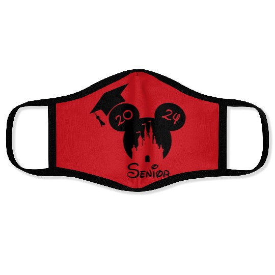 Disney Senior 2024 Graduation Face Masks, Mickey Graduate Face Masks