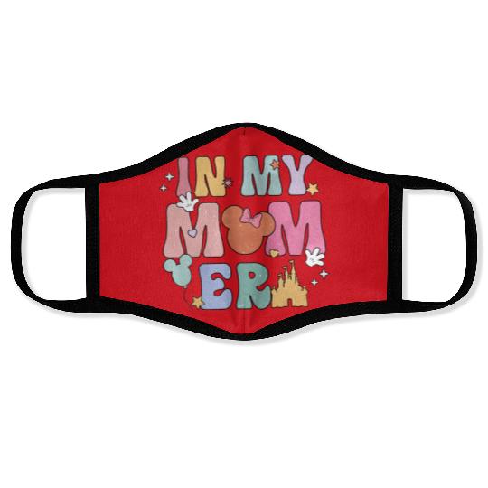 In My Mom Era Face Masks, Funny Disney Mom Face Masks, Retro Mom Era Face Masks
