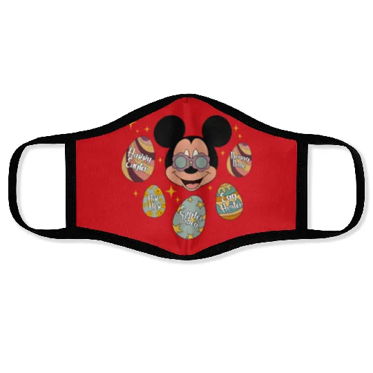 Retro Mickey Mouse Easter Face Masks, Disney Easter Face Masks