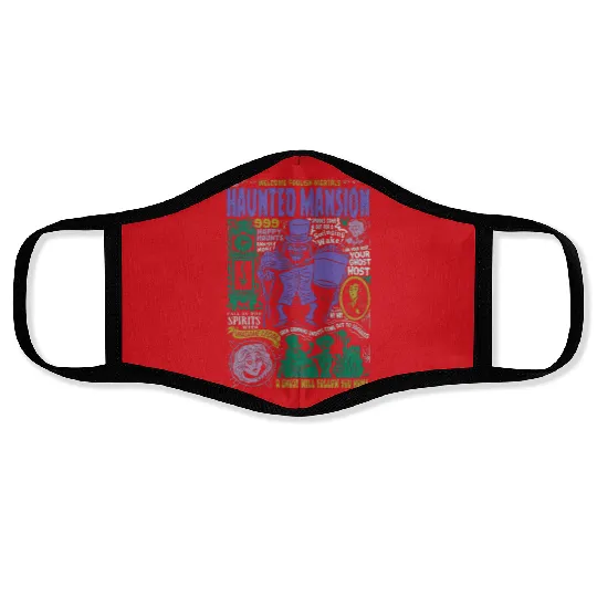 Vintage Disney The Haunted Mansion  Face Masks, The Haunted Mansion