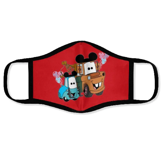 Discover Cars Face Masks, Disney Cars, Double Trouble Face Masks, Disney Mickey Cars