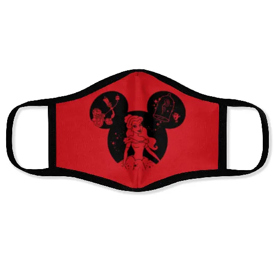 Disney belle Princess Face Masks, Disney Princesses Fan Face Masks,