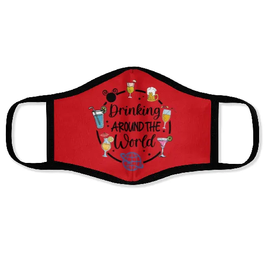 Disney Drinking Team Face Masks, Drinking Around The World