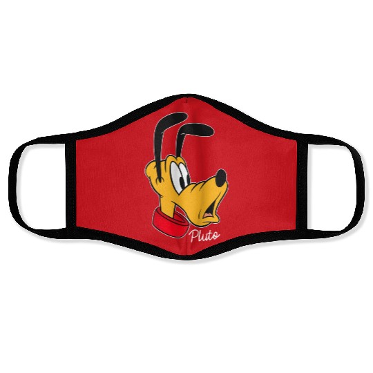 Disney Mickey And Friends Pluto Big Face Face Masks, Disney Pluto Face Masks, Pluto And Friends Face Masks