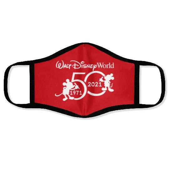 Disney Face Masks , Disney 50th Face Masks, Disney 50th Anniversary, 50th Anniversary Disneyworld Face Masks