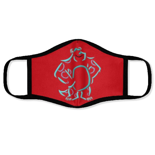 Sully Face Masks, Monsters Inc Face Masks, Disney Face Masks