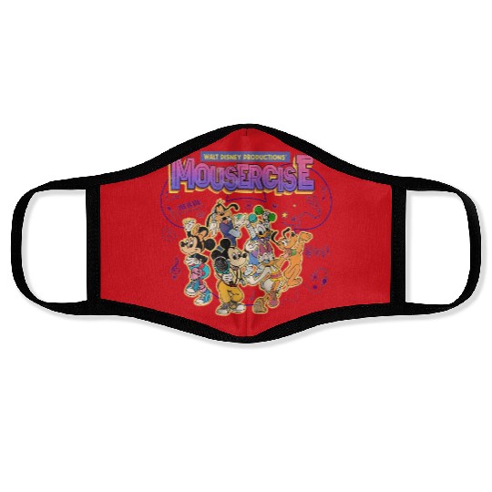 Mousercise Face Masks, Vintage Disney Face Masks