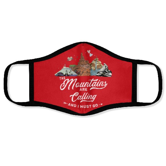 The Mountains Are Calling Face Masks, Disney Rides, Ready Disney Face Masks