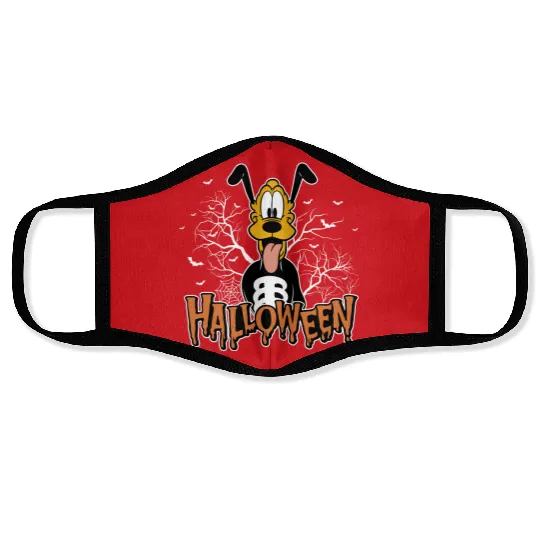 Pluto Skeleton Face Masks, Halloween Face Masks, Funny Skeleton Face Masks, Disney Pluto Face Masks, Disney Skeleton Face Masks