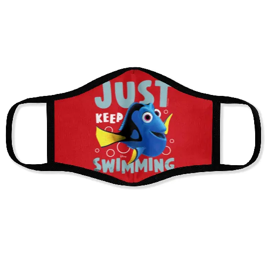 Disney Finding Dory Just Keep Swimming Graphic Face Masks,WDW Magic Kingdom Disneyland Vacation Gift