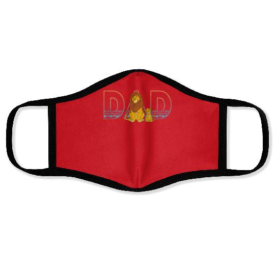 Disney The Lion King Simba and Mufasa Dad Face Masks